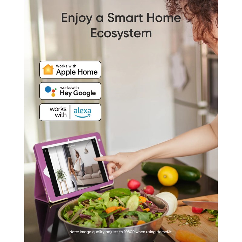Eufy Indoor Cam E30 4K Pan & Tilt - White Eufy Indoor Cam E30 4K Pan & Tilt - White